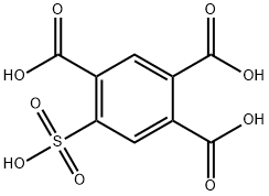 5-술포-1,2,4-벤젠트리카르복실산 구조식 이미지