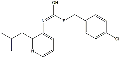 S-((4-클로로페닐)메틸)O-(2-메틸프로필)-3-피리디닐카르본이미도티오에이트 구조식 이미지