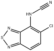 (5-클로로-2,1,3-벤조티아디아졸-4-일)-시아나미드 구조식 이미지