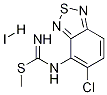 (5-클로로-2,1,3-벤조티아디아졸-4-일)-카르바미도티오산메틸에스테르모노히드요오다이드 구조식 이미지