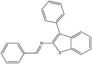 3-Phenyl-N-(phenylmethylene)benzo[b]thiophen-2-amine Structure