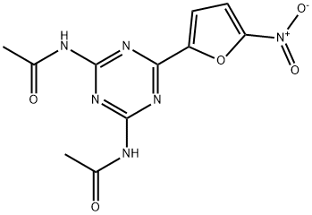 NN65NITRO2FURYLSTRIAZINE24DIYLBISACETAMIDE 구조식 이미지