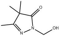 3H-Pyrazol-3-one,  2,4-dihydro-2-(hydroxymethyl)-4,4,5-trimethyl- 구조식 이미지