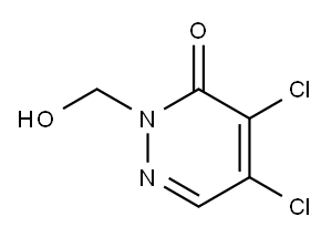 4,5-DICHLORO-2-(HYDROXYMETHYL)-2,3-DIHYDROPYRIDAZIN-3-ONE 구조식 이미지