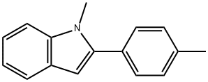 N-methyl-2-(4-methylphenyl)indole 구조식 이미지