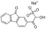 Sodium 1-hydroxy-2-oxo-2-(9-oxo-9H-fluoren-2-yl)-ethanesulfonate 구조식 이미지