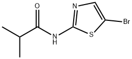 프로판아미드,N-(5-브로모-2-티아졸릴)-2-메틸- 구조식 이미지