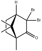 (1R,4S)-3,3-Dibromo-1,7,7-trimethylbicyclo[2.2.1]heptan-2-one 구조식 이미지