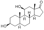 5-A-ANDROSTANE-3-B-11-B-DIOL-17-ONECRYST ALLINE Structure