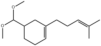 5-(dimethoxymethyl)-1-(4-methylpent-3-enyl)cyclohexene Structure