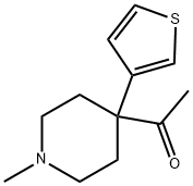 1-(1-methyl-4-(thiophen-3-yl)piperidin-4-yl)ethanone 구조식 이미지