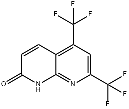 5,7-BIS(TRIFLUOROMETHYL)[1,8]NAPHTHYRIDIN-2-OL Structure