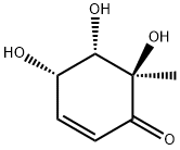 2-Cyclohexen-1-one, 4,5,6-trihydroxy-6-methyl-, (4S,5S,6R)- (9CI) Structure