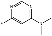 4-피리미딘아민,6-플루오로-N,N-디메틸-(9CI) 구조식 이미지