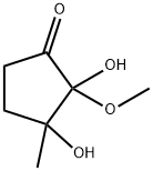 Cyclopentanone, 2,3-dihydroxy-2-methoxy-3-methyl- (9CI) Structure