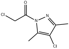 1H-Pyrazole, 4-chloro-1-(chloroacetyl)-3,5-dimethyl- (9CI) Structure