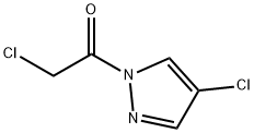 1H-Pyrazole,4-chloro-1-(chloroacetyl)- Structure