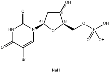 5-Bromo-2'-deoxy-5'-uridylic acid disodium salt Structure