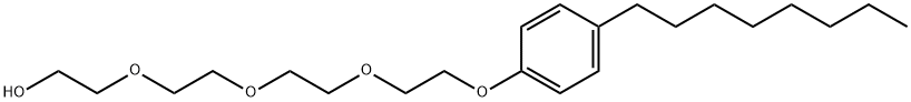 TETRAETHYLENE GLYCOL MONO(P-N-OCTYLPHENYL)ETHER Structure