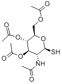 2-ACETAMIDO-2-DEOXY-1-THIO-BETA-D-GLUCOPYRANOSE 3,4,6-TRIACETATE Structure