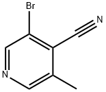 3-BroMo-5-Methyl-4-pyridinecarbonitrile 구조식 이미지