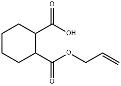 1,2-Cyclohexanedicarboxylic acid hydrogen 1-allyl ester 구조식 이미지
