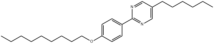 5-n-Hexyl-2-[4-(n-nonyloxy)phenyl]pyrimidine 구조식 이미지