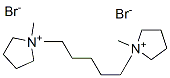 1,1'-(펜탄-1,5-디일)비스[1-메틸피롤리디늄]디브로마이드 구조식 이미지