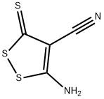 5-AMINO-3-THIOXO-3H-(1,2)DITHIOLE-4-CARBONITRILE 구조식 이미지