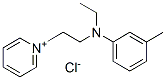 1-[2-[ethyl(3-methylphenyl)amino]ethyl]pyridinium chloride Structure