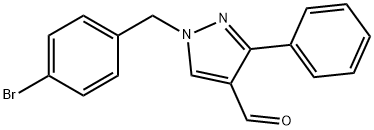 1-(4-BROMOBENZYL)-3-PHENYL-1H-PYRAZOLE-4-CARBALDEHYDE Structure