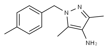 3,5-dimethyl-1-(4-methylbenzyl)-1H-pyrazol-4-amine(SALTDATA: FREE) Structure