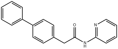 N-pyridin-2-yl[1,1'-biphenyl]-4-acetamide  구조식 이미지