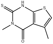 2-mercapto-3,5-dimethylthieno[2,3-d]pyrimidin-4(3H)-one Structure