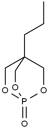 4-Propyl-2,6,7-trioxa-1-phospha(V)bicyclo[2.2.2]octan-1-one Structure