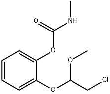 o-(2-chloro-1-methoxyethoxy)phenyl methylcarbamate Structure