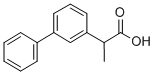 alpha-Methyl-3-biphenylacetic acid Structure