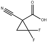 시클로프로판카르복실산,1-시아노-2,2-디플루오로-(9CI) 구조식 이미지