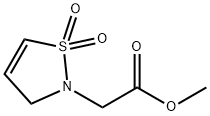 2(3H)-ISOTHIAZOLACETIC ACID, METHYL ESTER, 1,1-DIOXIDE Structure