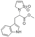 1H-인돌-3-프로판산,알파(1,1-디옥시도-2(3H)-이소티아졸릴)-1,메틸에스테르,(알파) 구조식 이미지