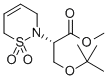 2H-1,2-THIAZINE-2-아세트산,알파-[(1,1-디메틸레톡시)메틸]-3,6-디하이드로-,메틸에스테르,1,1-디옥사이드,(알파스) 구조식 이미지