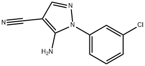 5-AMINO-1-(3-CHLOROPHENYL)-1H-PYRAZOLE-& 구조식 이미지