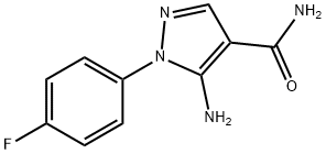 5-AMINO-1-(4-FLUOROPHENYL)-1H-PYRAZOLE-4-CARBOXAMIDE 구조식 이미지