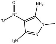 1H-Pyrazole-3,5-diamine,  1-methyl-4-nitro- Structure