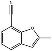 7-Benzofurancarbonitrile,  2-methyl- Structure