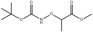 프로판산,2-[[[(1,1-디메틸에톡시)카르보닐]아미노]옥시]-,메틸에스테르 구조식 이미지