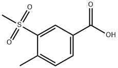 4-메틸-3-(메틸술포닐)벤조산 구조식 이미지