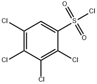 2,3,4,5-TETRACHLOROBENZENE-1-SULFONYL CHLORIDE Structure