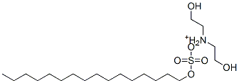 bis(2-hydroxyethyl)ammonium hexadecyl sulphate Structure