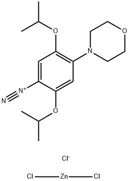 2,5-DIISOPROPOXY-4-MORPHOLINOBENZENEDIAZONIUM CHLORIDE ZINC CHLORIDE Structure